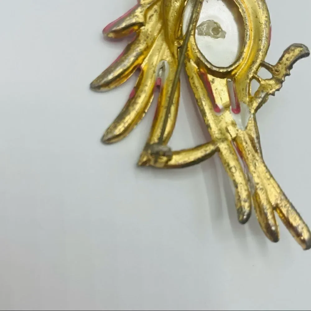 Antique 1930’s/1940’s Jelly Belly Bird Pin Brooch